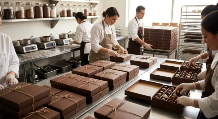 Commander 100 coffrets de chocolats artisanaux en entreprise en 2026