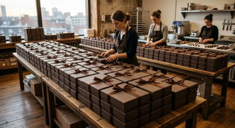 Commander 100 coffrets de chocolats artisanaux en entreprise en 2026