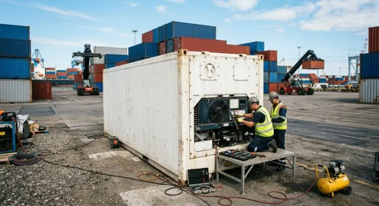 SAV et maintenance des conteneurs : réparation, inspection CSC, nettoyage